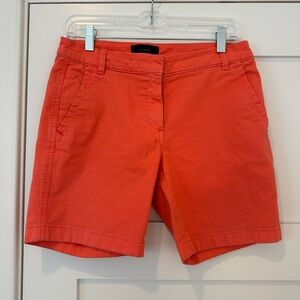 J. Crew Women's Bright Coral Shorts